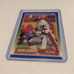 Deion Sanders 1990 Rookie Score Football Card Vintage collectible